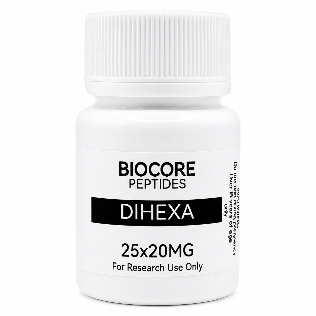 Dihexa Oral 25x20mg (Underdosed @ 15mg hence the sale price) — Biocore Peptides source product image