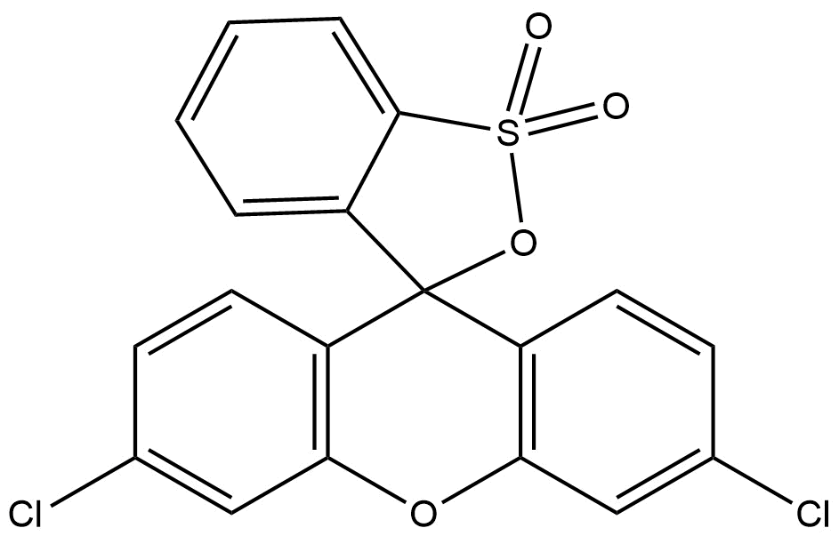 3′,6′-dichlorospiro[benzo[c][1,2]oxathiole-3,9′-xanthene] 1,1-dioxide | CAS 77545-45-0 — ResolveMass Laboratories source product image