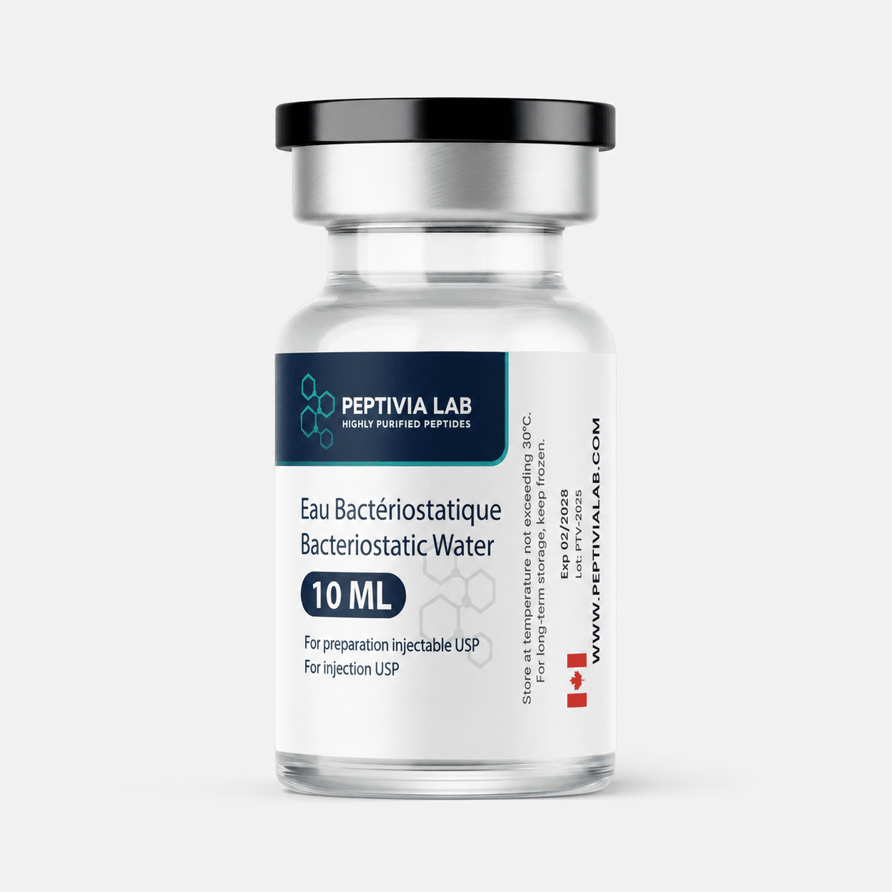 Eau bactériostatique 10 ML — Peptivia Lab source product image
