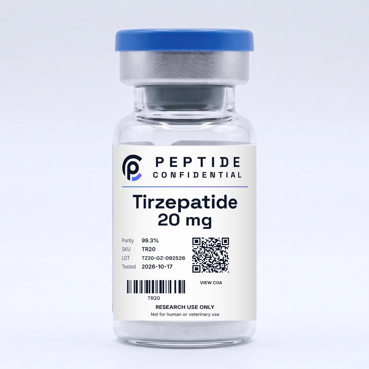 Tirzepatide 20mg — Peptide Confidential source product image