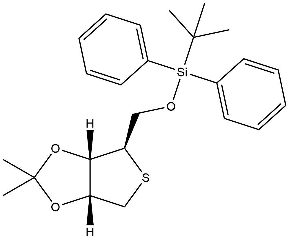 tert-butyl(((3aS,4R,6aR)-2,2-dimethyltetrahydrothieno[3,4-d][1,3]dioxol-4-yl)methoxy)diphenylsilane | CAS 1320269-77-9 — ResolveMass Laboratories source product image