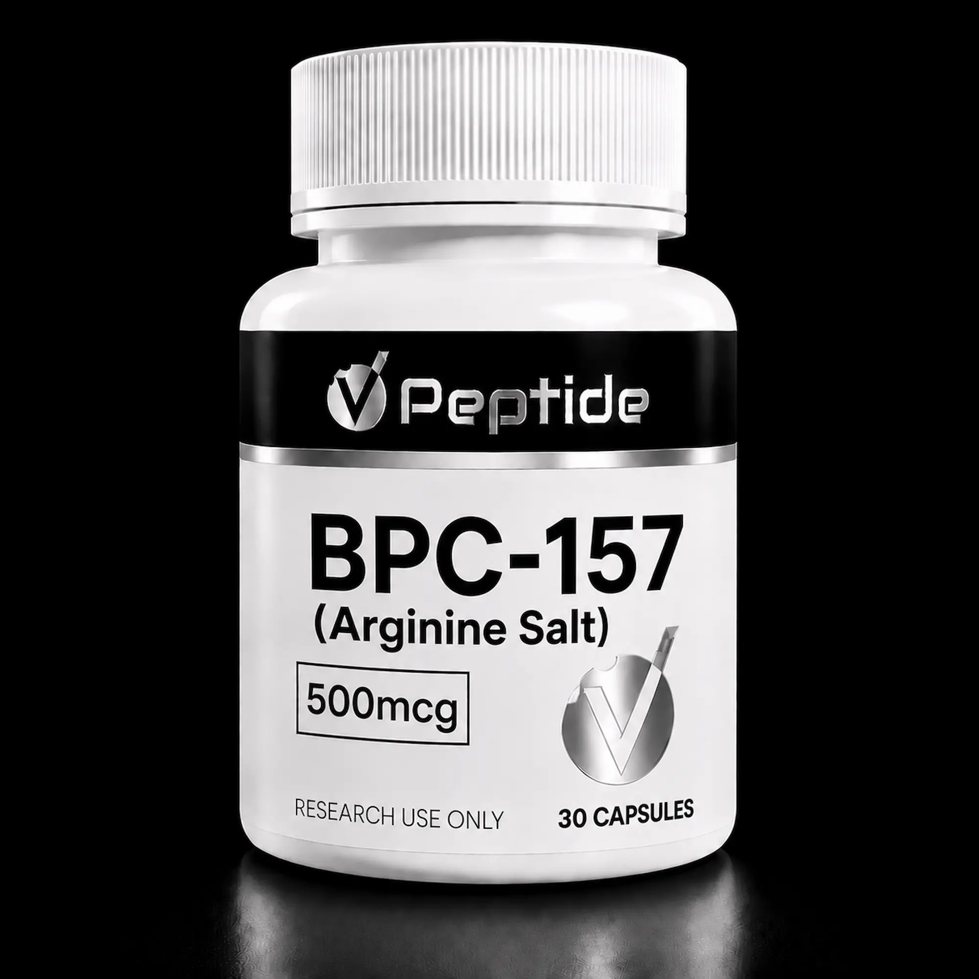 BPC-157 Arginate — 500mcg Capsules (30 Count) | Tissue Repair — VPeptide source product image