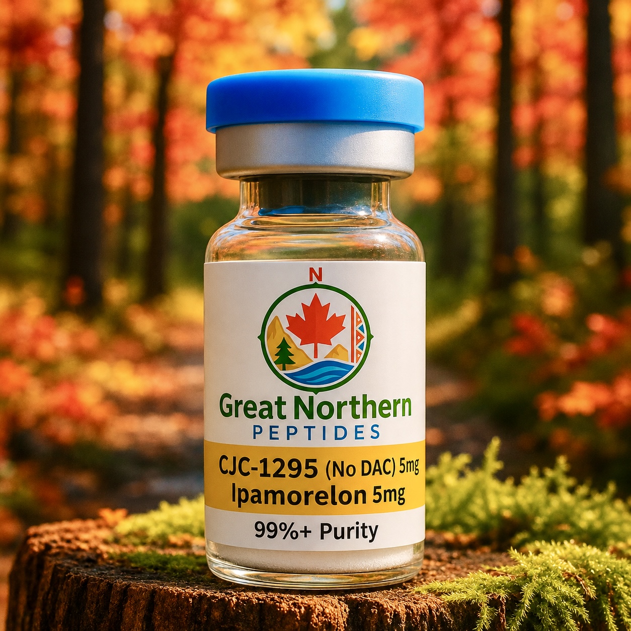 CJC-1295 (no DAC) 5mg / Ipamorelin 5mg — Great Northern Peptides source product image