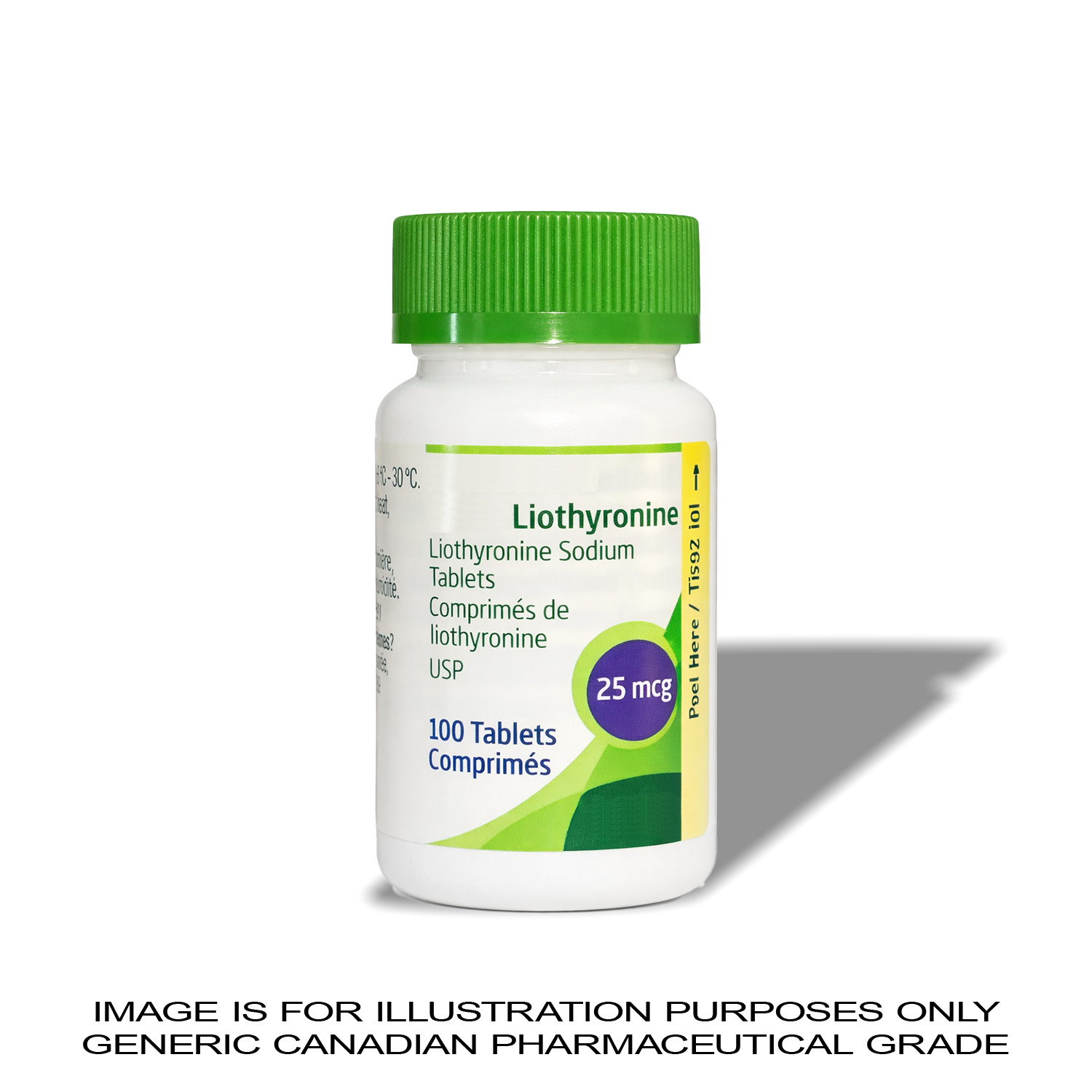 T3 (Liothyronine) 25MCG X 100 [Weight Loss] — Peptide Source Canada source product image