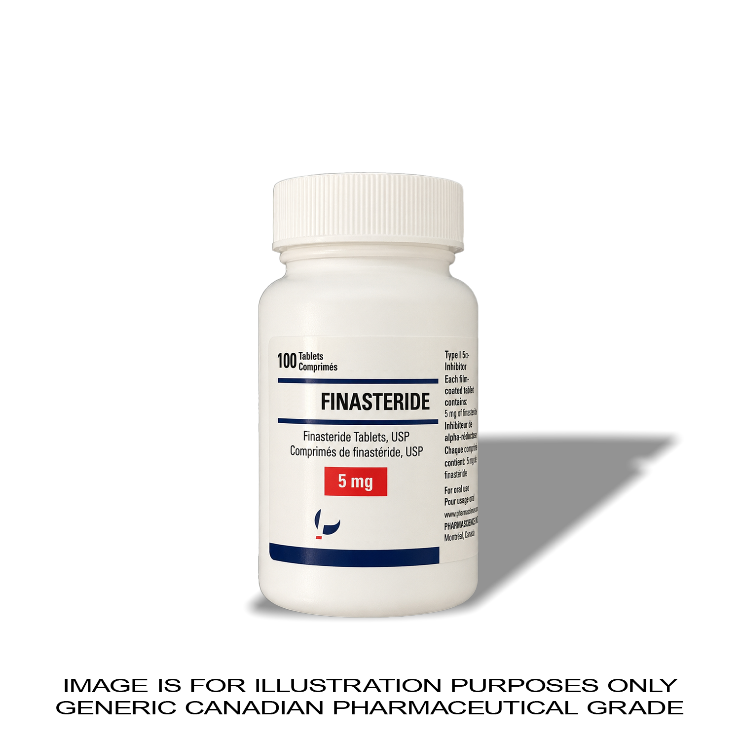 FINASTERIDE 5 MG X 100 [HAIR LOSS] — Peptide Source Canada source product image