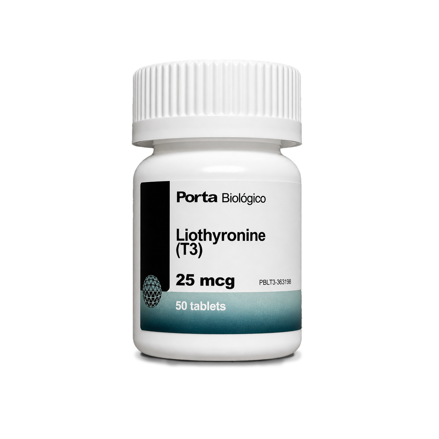 T3 (Liothyronine) 25mcg – 50 Tablets – Porta — Peptide Source Canada source product image
