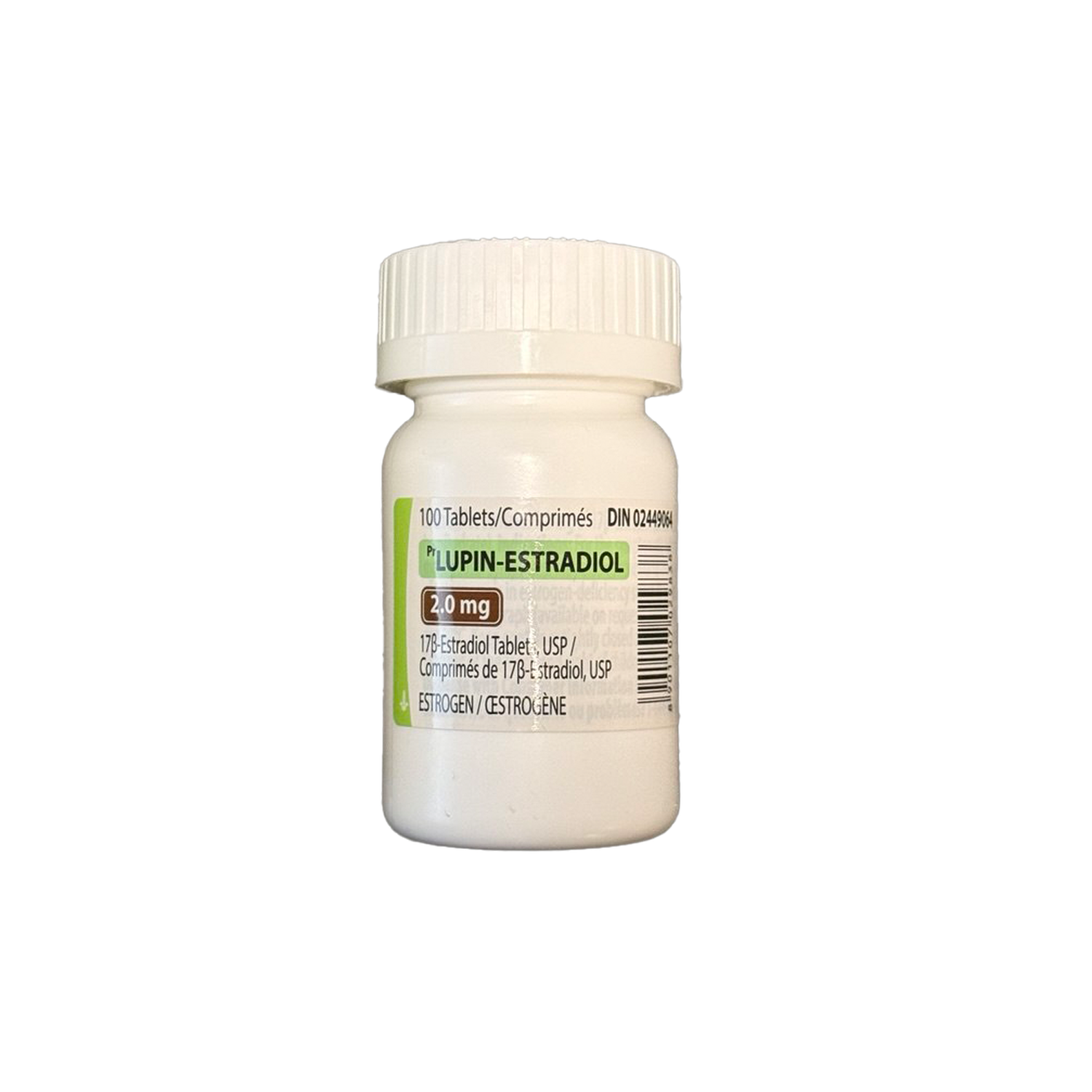 Estradiol 2mg x 100 | CANADIAN PHARMACEUTICAL GRADE — Peptide Source Canada source product image