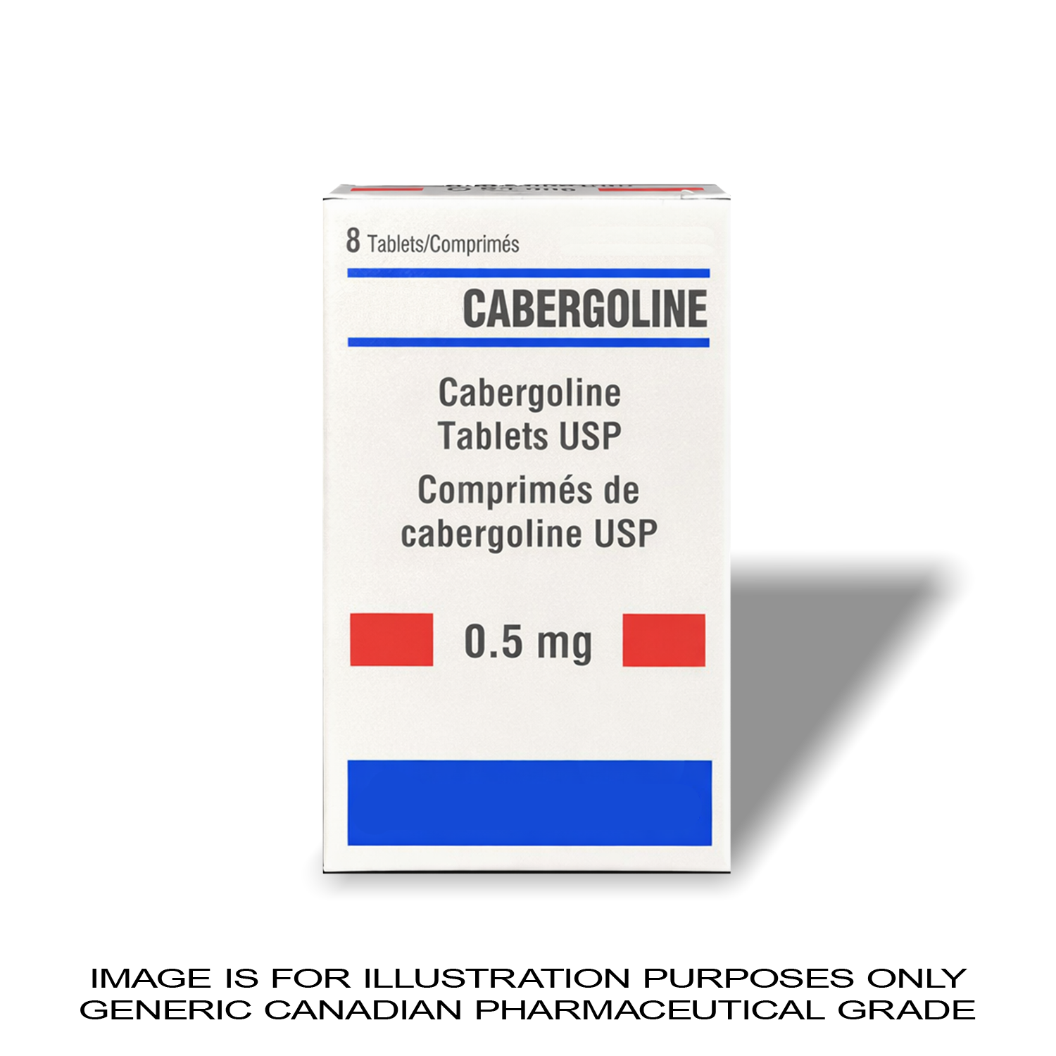 Cabergoline 0.5mg X 8 [Prolactin Control] — Peptide Source Canada source product image