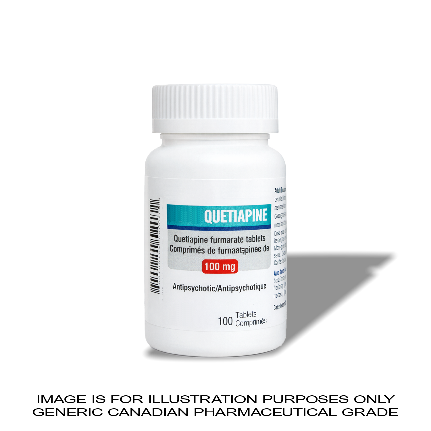 QUETIAPINE / SEROQUEL 100MG X 100 [SLEEP AND MOOD] — Peptide Source Canada source product image