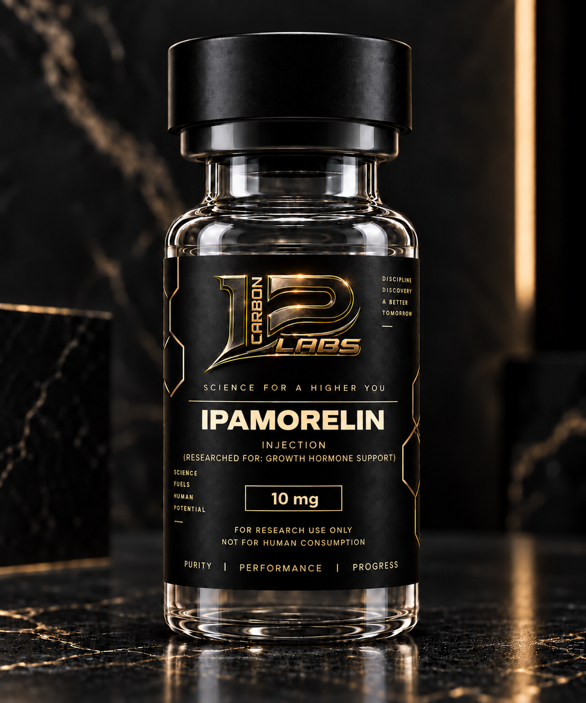 IPAMORELIN 10mg — Carbon-12 Labs source product image