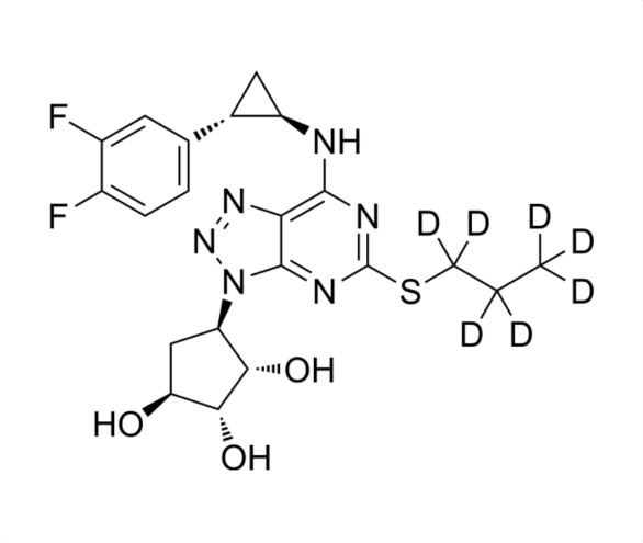 Desethoxyhydroxy Ticagrelor-D7 — ResolveMass Laboratories source product image
