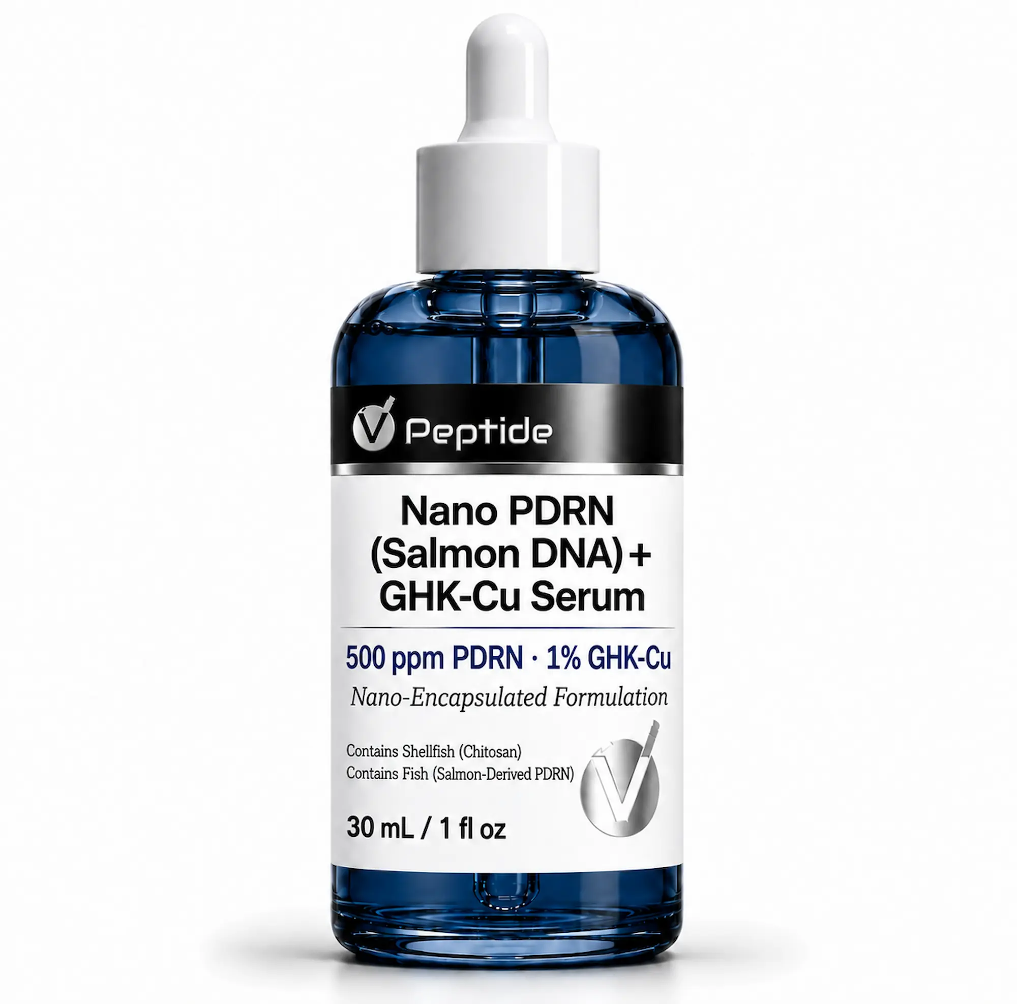 Nano PDRN (Salmon Sperm) + GHK-Cu Serum — 30 mL — VPeptide source product image