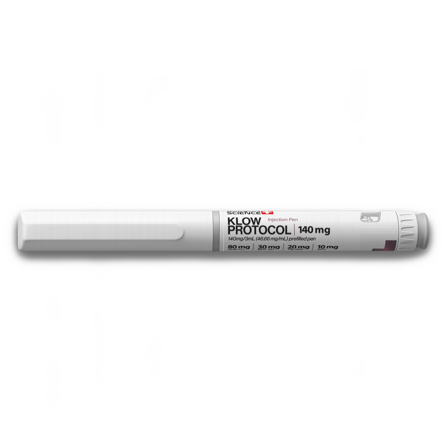KLOW Pen 140MG (80mg GHK-Cu | 30mg BPC157 | 20mg TB500 | 10mg KPV) — Peptide Source Canada source product image