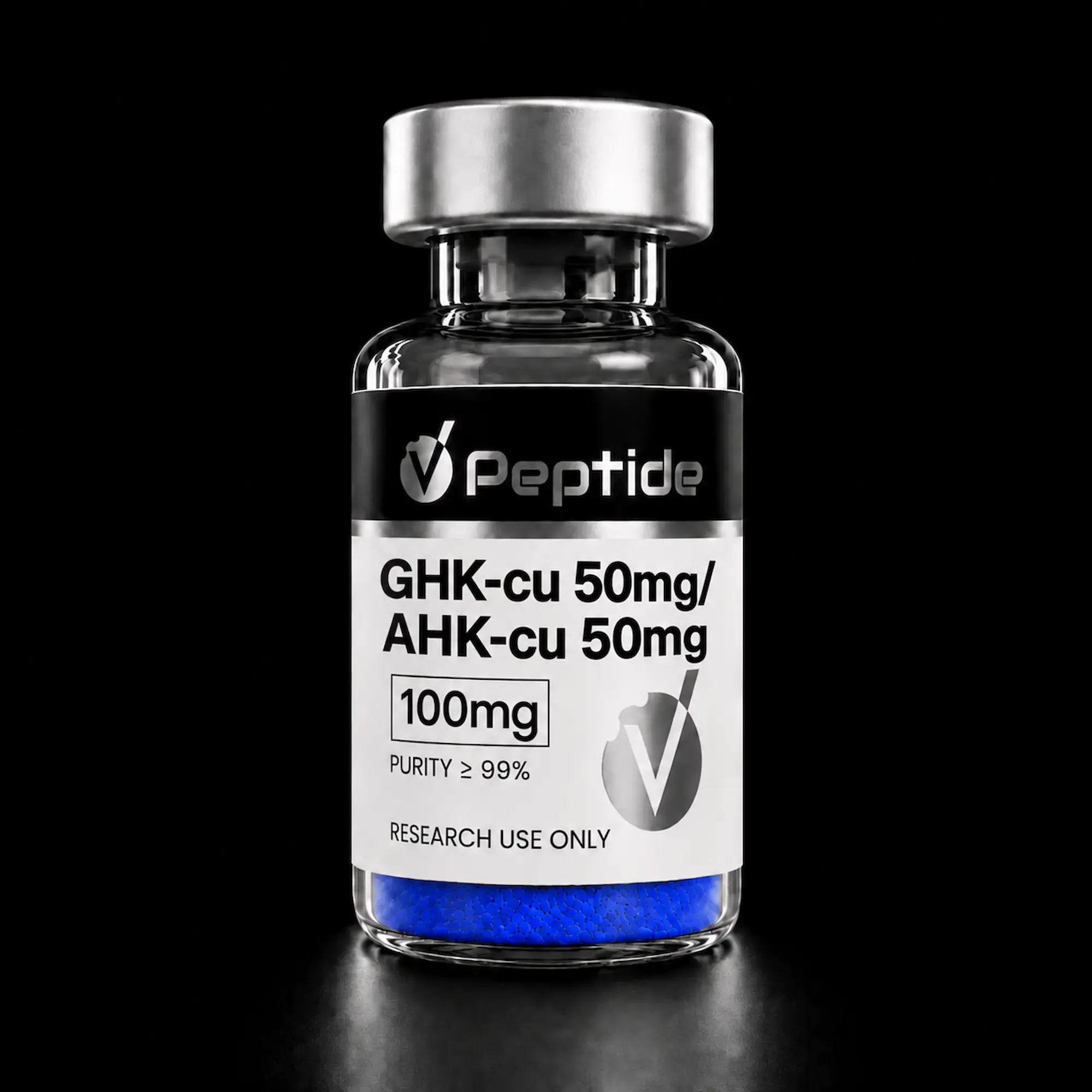 GHK-Cu + AHK-Cu Blend — 100mg Vial | Copper Peptide — VPeptide source product image