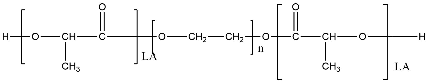 Poly(D,L-lactide)-b-poly(ethylene glycol)-b-poly(D,L-lactide) | PLA: mPEG: PLA (Mw 25000: 4000: 25000) — ResolveMass Laboratories source product image