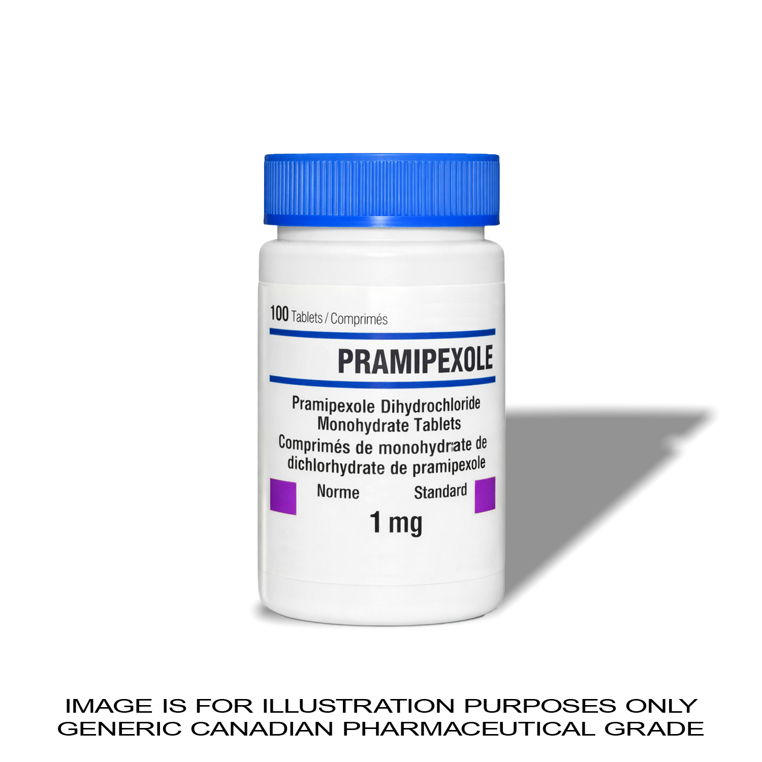 Pramipexole 1MG X 100 [Prolactin Control] — Peptide Source Canada source product image
