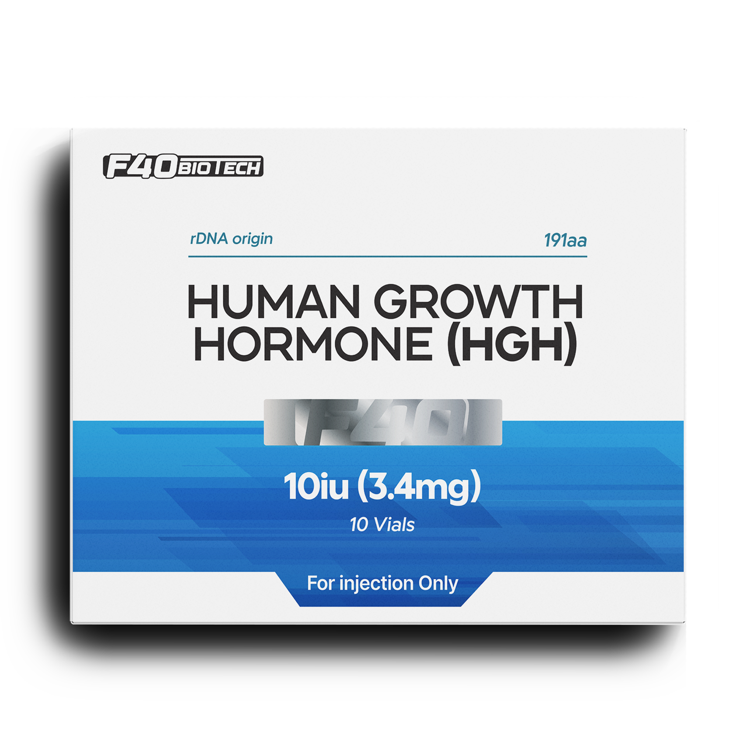 HGH Kit 100iu (10iu/3.4mg vials) – F-40 Biotech Germany — Peptide Source Canada source product image