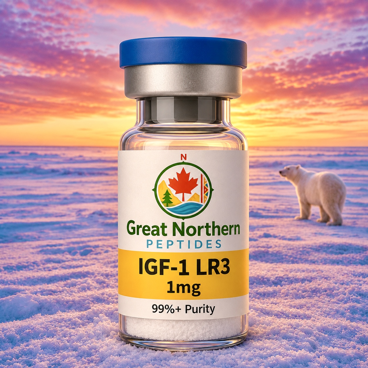 IGF-1 LR3 1mg — Great Northern Peptides source product image