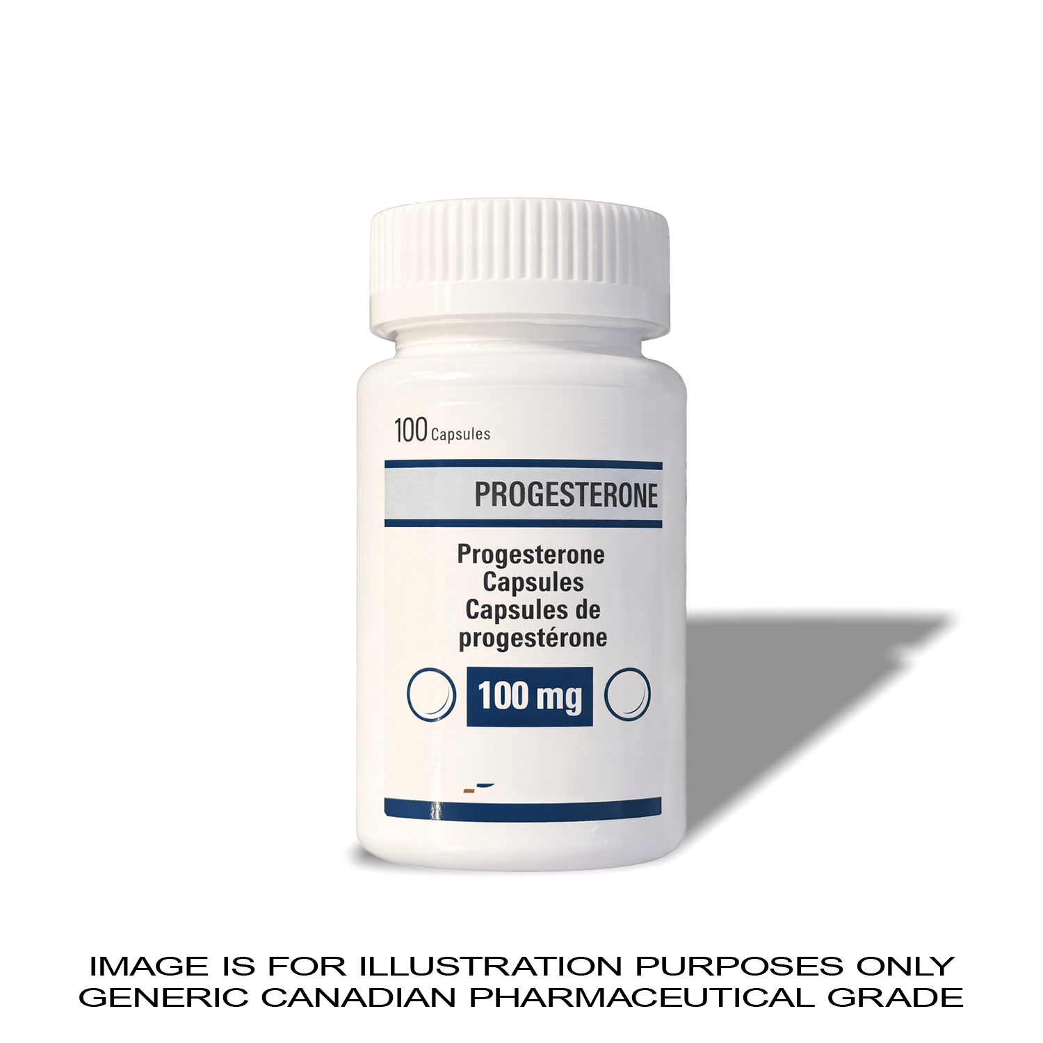Progesterone 100mg x 100 Tablets | CANADIAN PHARMACEUTICAL GRADE — Peptide Source Canada source product image