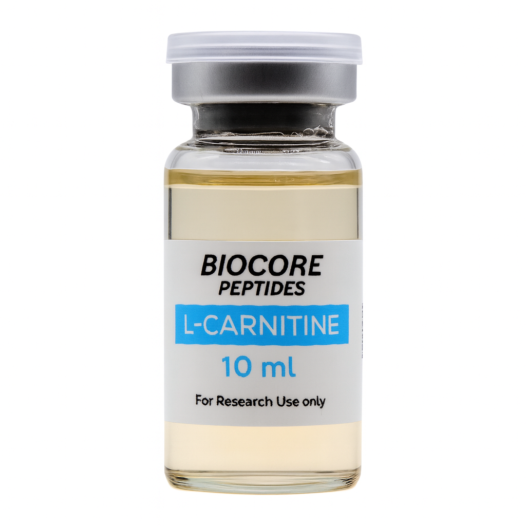 L-Carnitine 10ml (Injectable) 500mg/ml (Water based) — Biocore Peptides source product image