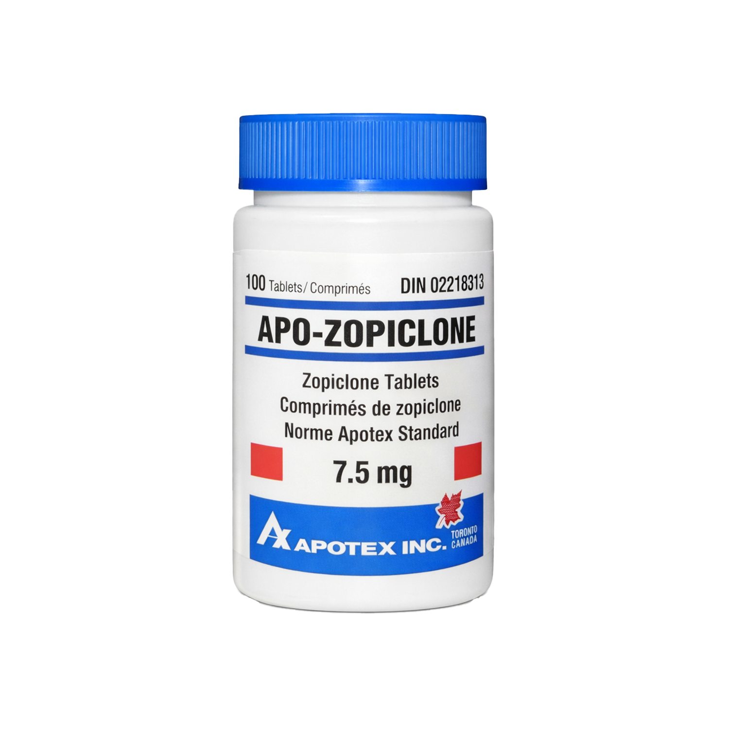 Apo-Zopiclone 7.5 MG x 100 [Sleep] — Peptide Source Canada source product image