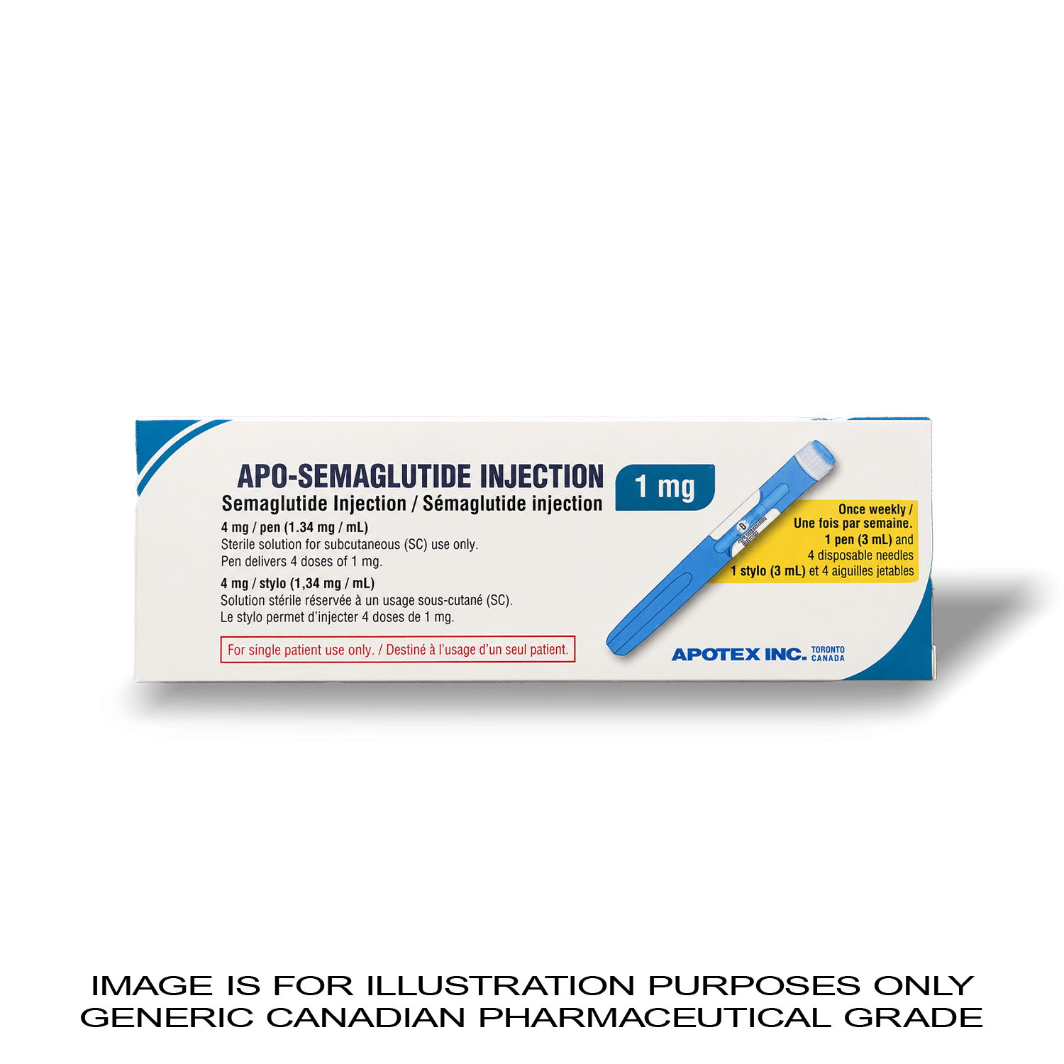 APO-Semaglutide 4 mg Pen [Weight Loss] — Peptide Source Canada source product image