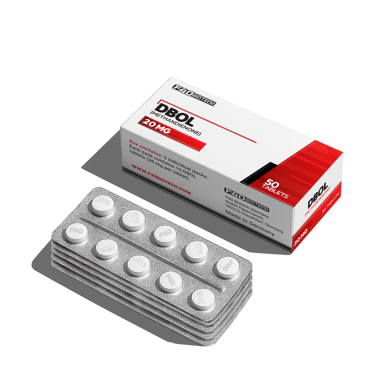 DBOL 20mg x 50 — Peptide Source Canada source product image