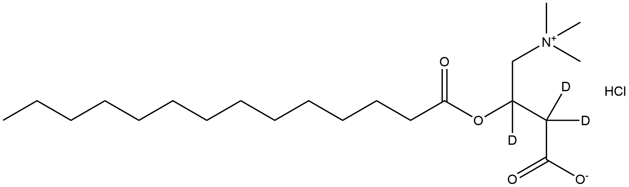 Tetradecanoyl-L-Carnitine-d3 HCl (N-methyl-d3) | CAS 1334532-25-0 — ResolveMass Laboratories source product image