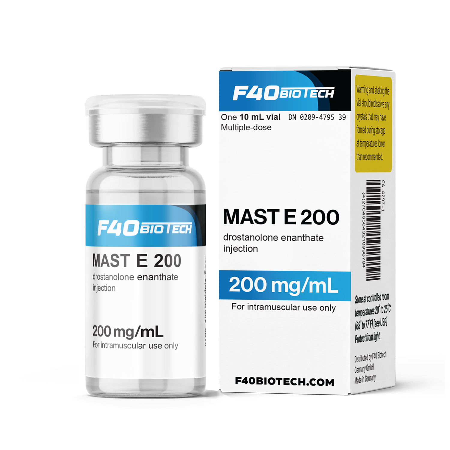 MASTERON E 200 – F-40 Biotech Injectables Germany 10mL  100mg/mL — Peptide Source Canada source product image