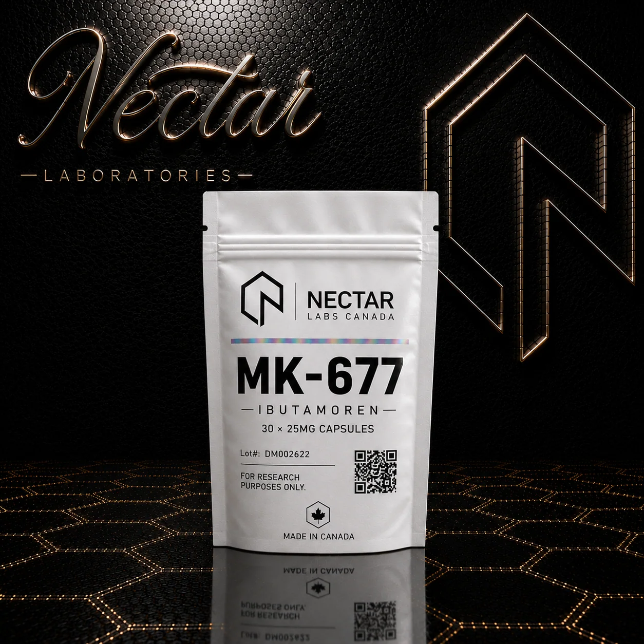 MK-677 (IBUTAMOREN) 25MGx30CAPS — Nectar Labs Canada source product image