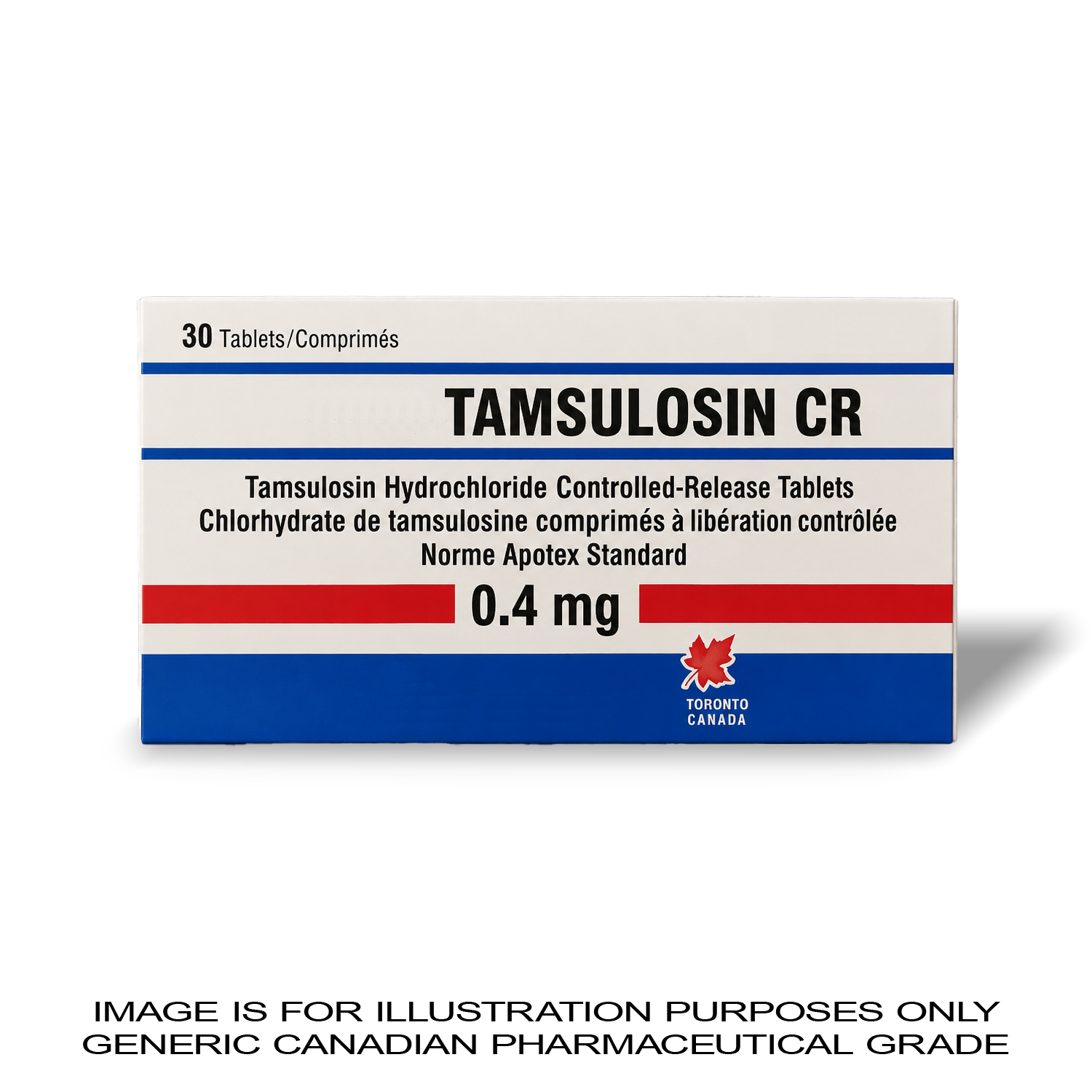 TAMSULOSIN CR 0.4MG X 30 [ENLARGED PROSTATE] — Peptide Source Canada source product image