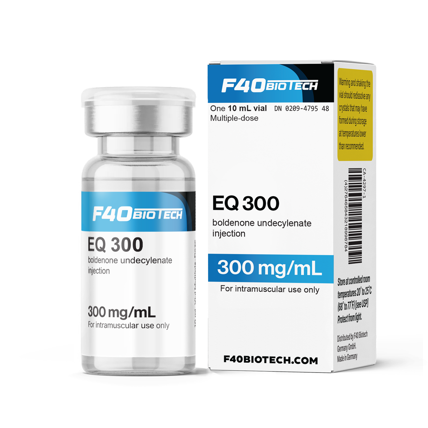 EQ 300 – F-40 Biotech Injectables Germany 10mL  300mg/mL — Peptide Source Canada source product image