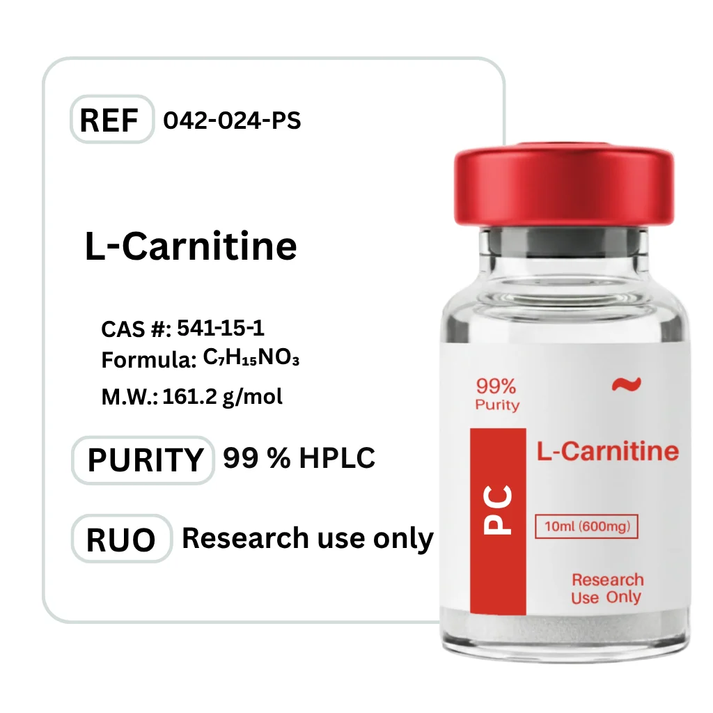 L-Carnitine — Vial / 600mg — Edmonton Peptides source product image