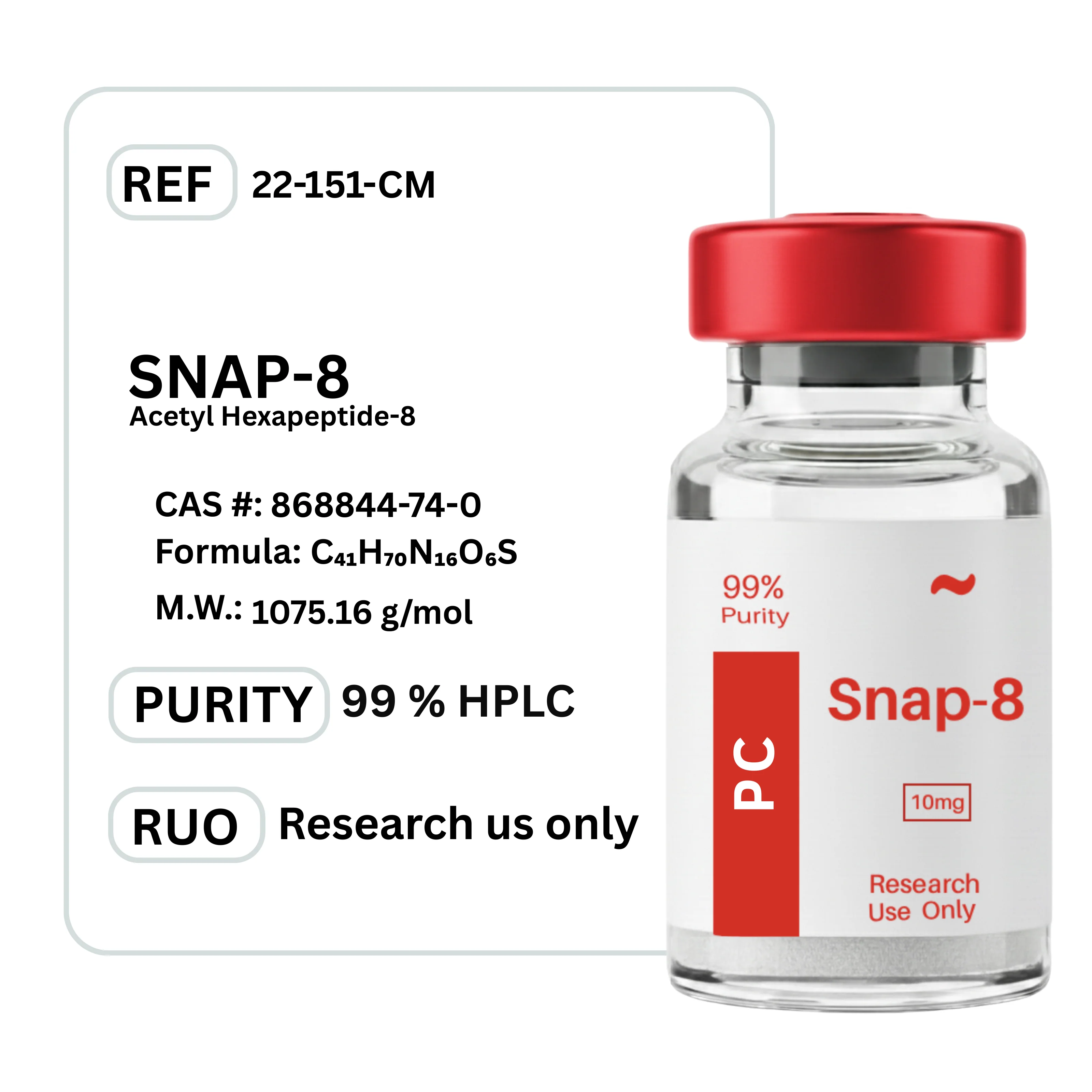 Snap-8 — Vial / 10mg — Edmonton Peptides source product image