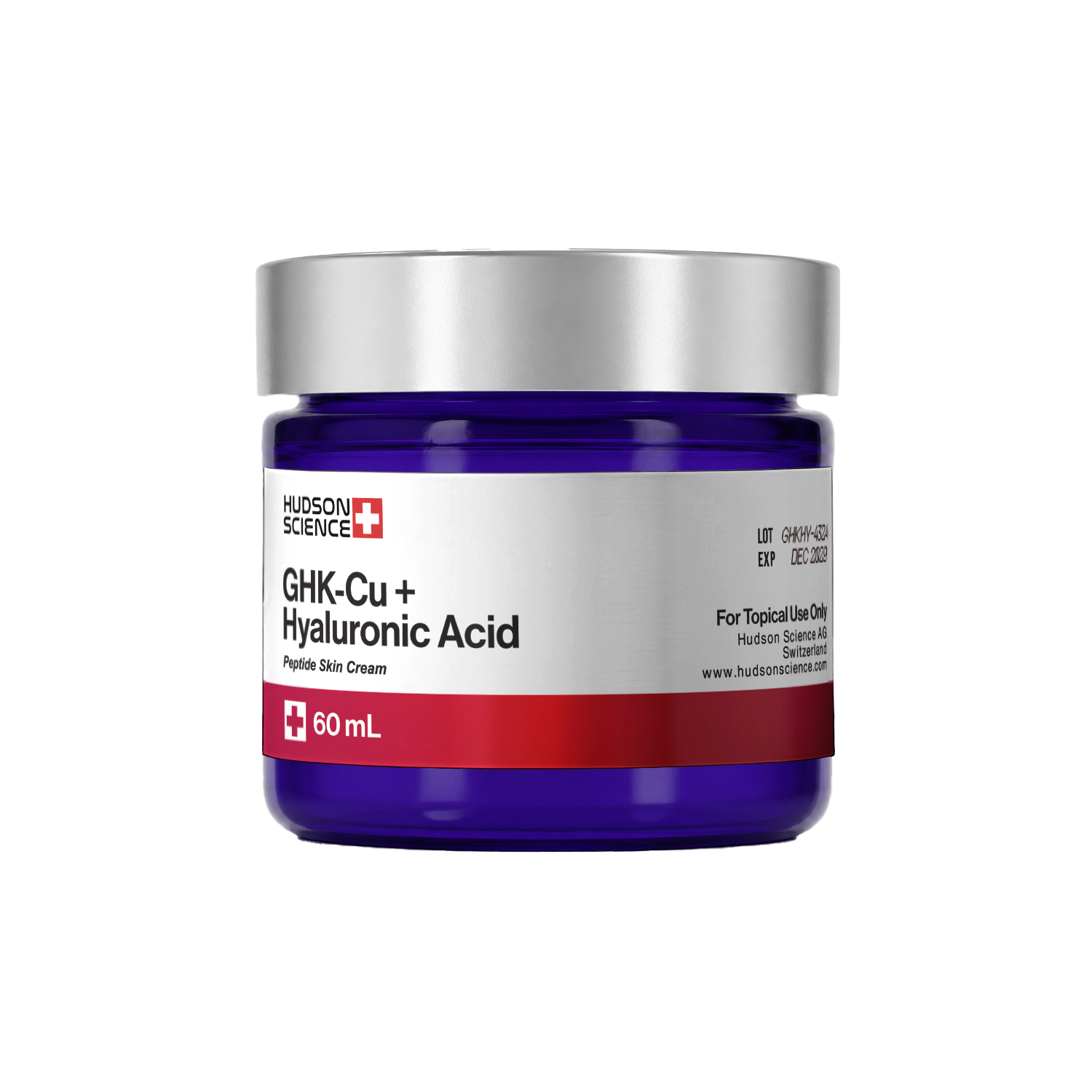GHK-Cu + Hyaluronic Acid Peptide Cream 60ML — Peptide Source Canada source product image