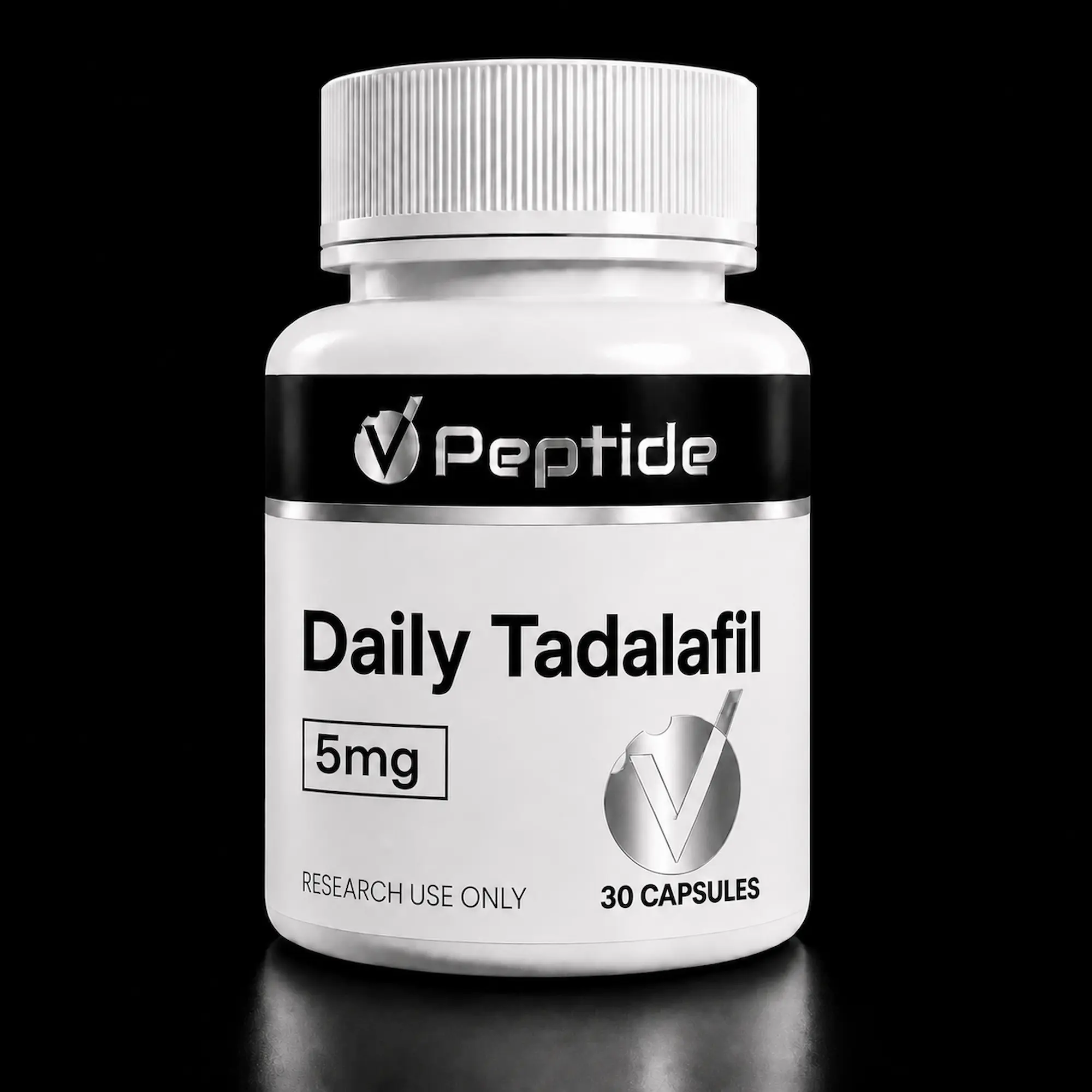Daily Tadalafil — 5mg × 30 Caps | PDE5 Inhibitor Research — VPeptide source product image