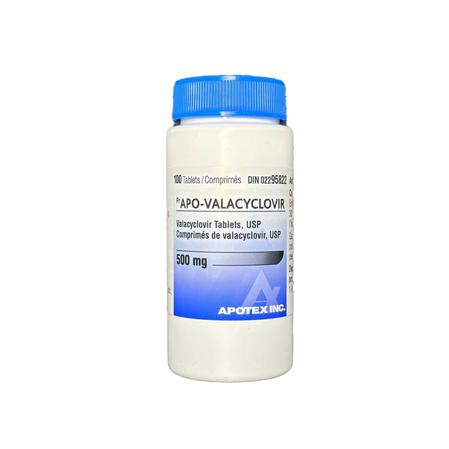 Valacyclovir 500MG X 100 [Herpes Treatment / Cold Sore] — Peptide Source Canada source product image