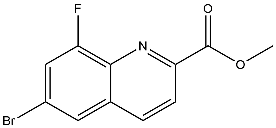 methyl 6-bromo-8-fluoroquinoline-2-carboxylate | CAS 595748-33-6 — ResolveMass Laboratories source product image