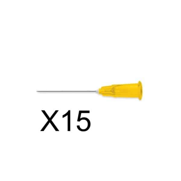 IM INJECT TIP: 25G x 1″ – TIP ONLY  [15 TIPS pack] INDIVIDUALLY WRAPPED (ORANGE) — Peptide Source Canada source product image