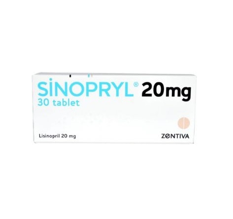 Sinopryl 20MG X 30 [Blood Pressure] — Peptide Source Canada source product image