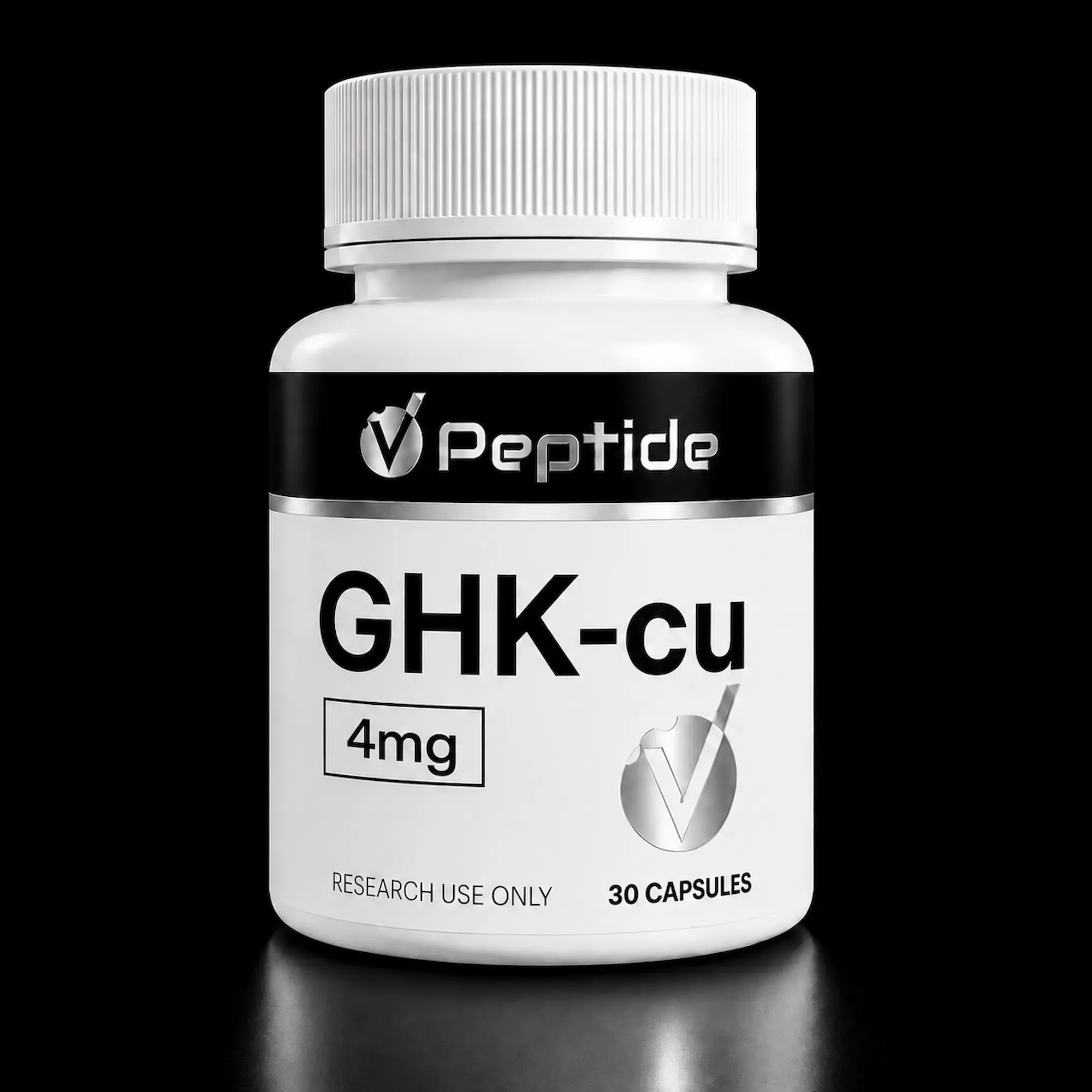 GHK-Cu Capsules — 4mg × 30 | Oral Copper Peptide — VPeptide source product image