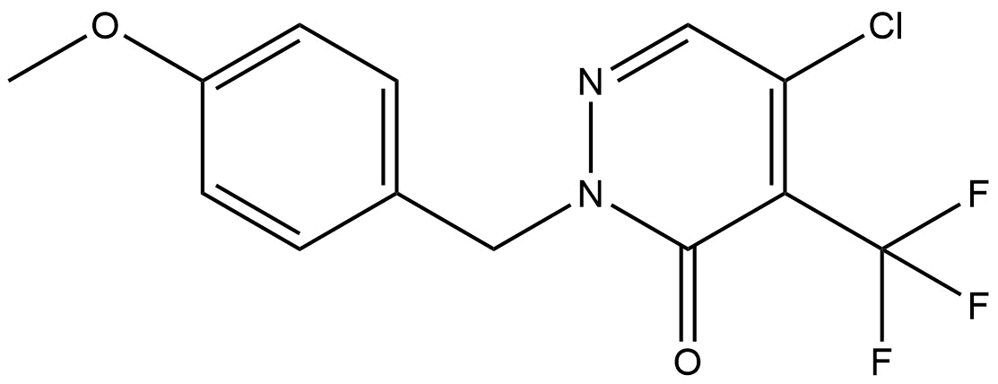 5-chloro-2-(4-methoxybenzyl)-4-(trifluoromethyl)pyridazin-3(2H)-one | CAS  2381044-50-2 — ResolveMass Laboratories source product image