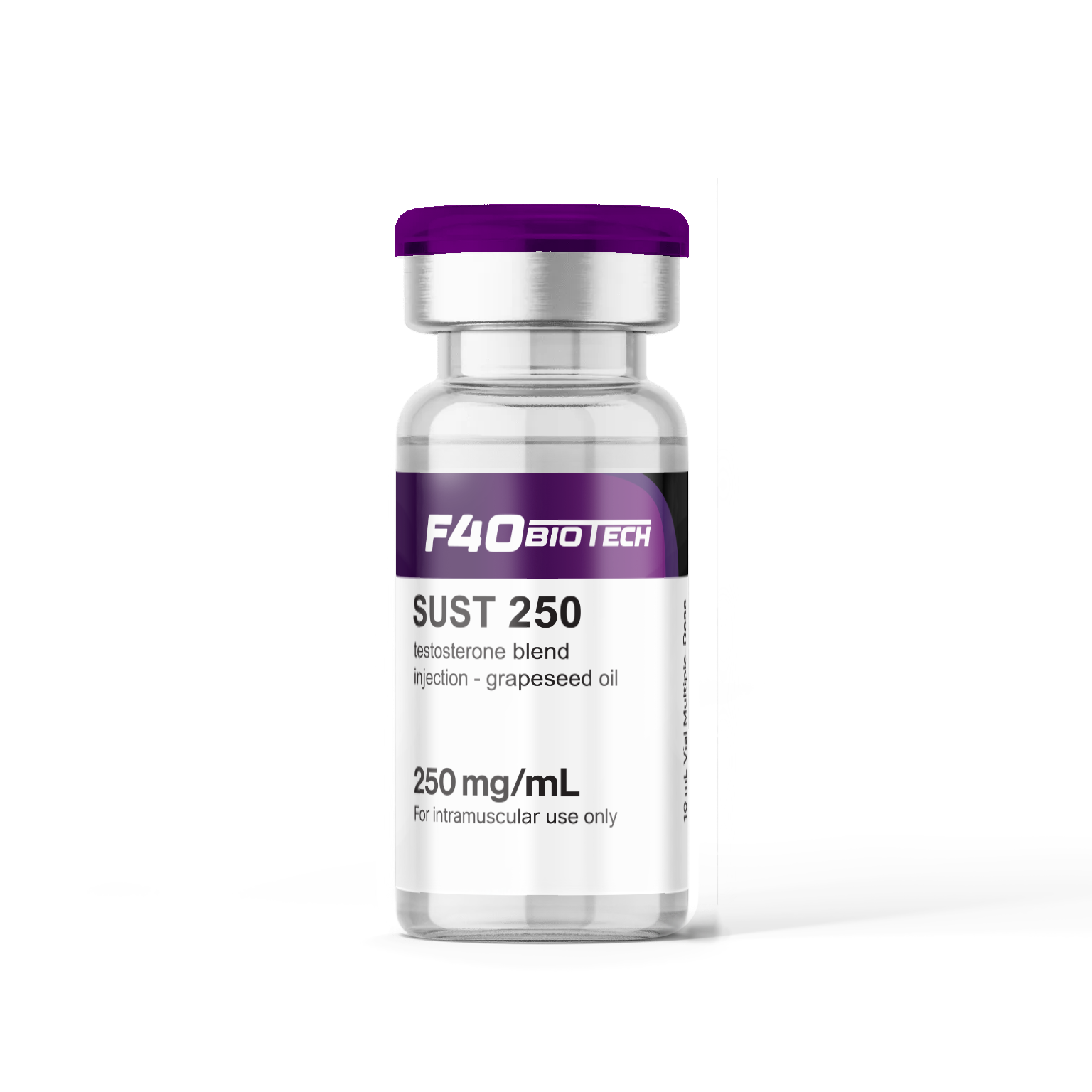 SUSTANON 250 –  Carrier Oil: GRAPESEED  with E/O – Double Filtered – F-40 Biotech — Peptide Source Canada source product image