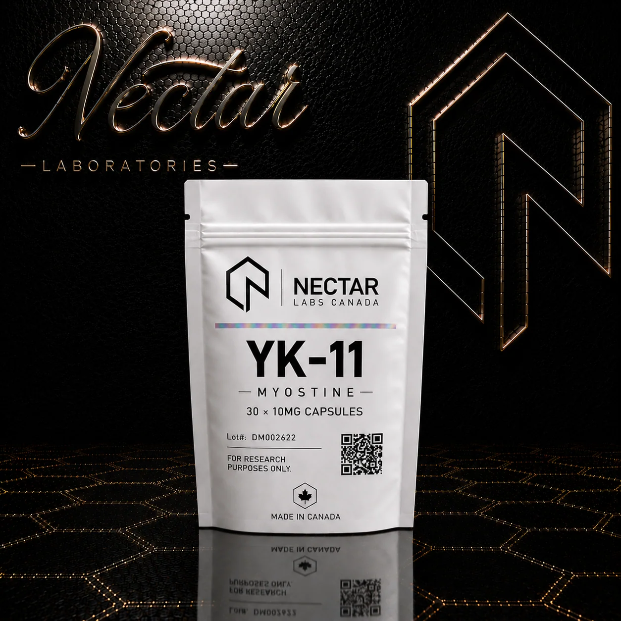YK-11 (MYOSTINE) 10MGx30CAPS — Nectar Labs Canada source product image
