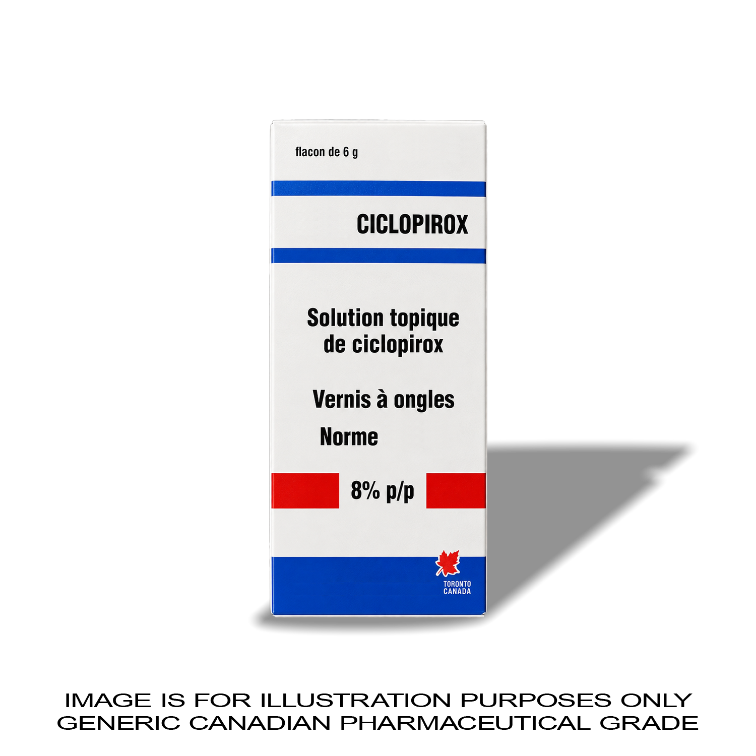 APO-CICLOPIROX 6G BOTTLE 8%  [Nail Fungus] — Peptide Source Canada source product image