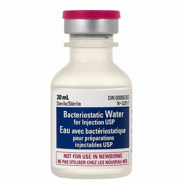 Bacteriostatic Water USP 30mL — Performance Peptides Canada source product image