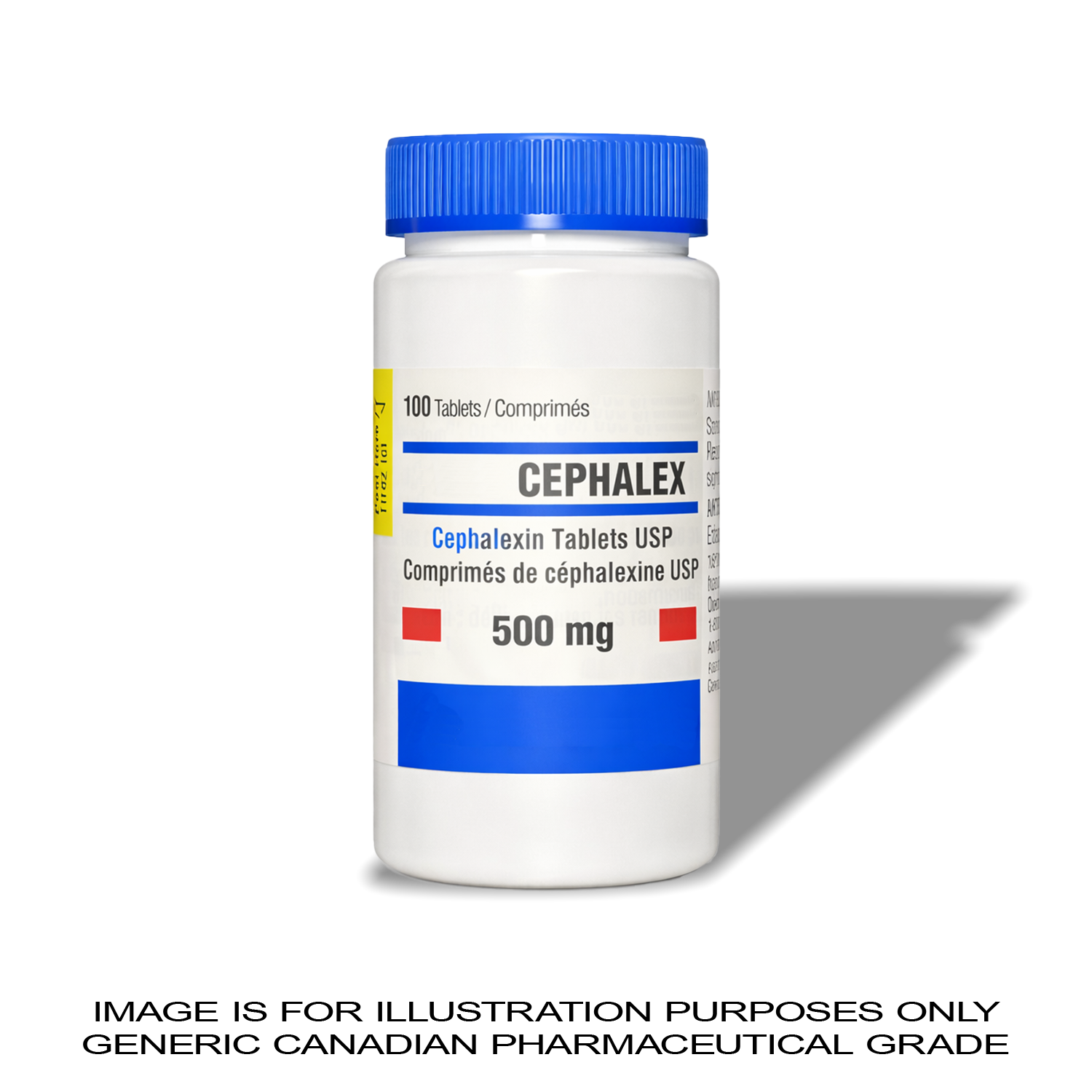 Cephalexin 500MG X 100 [Bacterial Infection Treatment] — Peptide Source Canada source product image