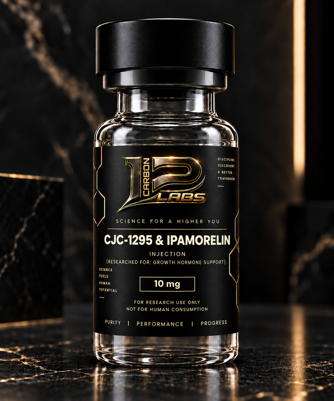 CJC-1295 & IPAMORELIN 10mg — Carbon-12 Labs source product image