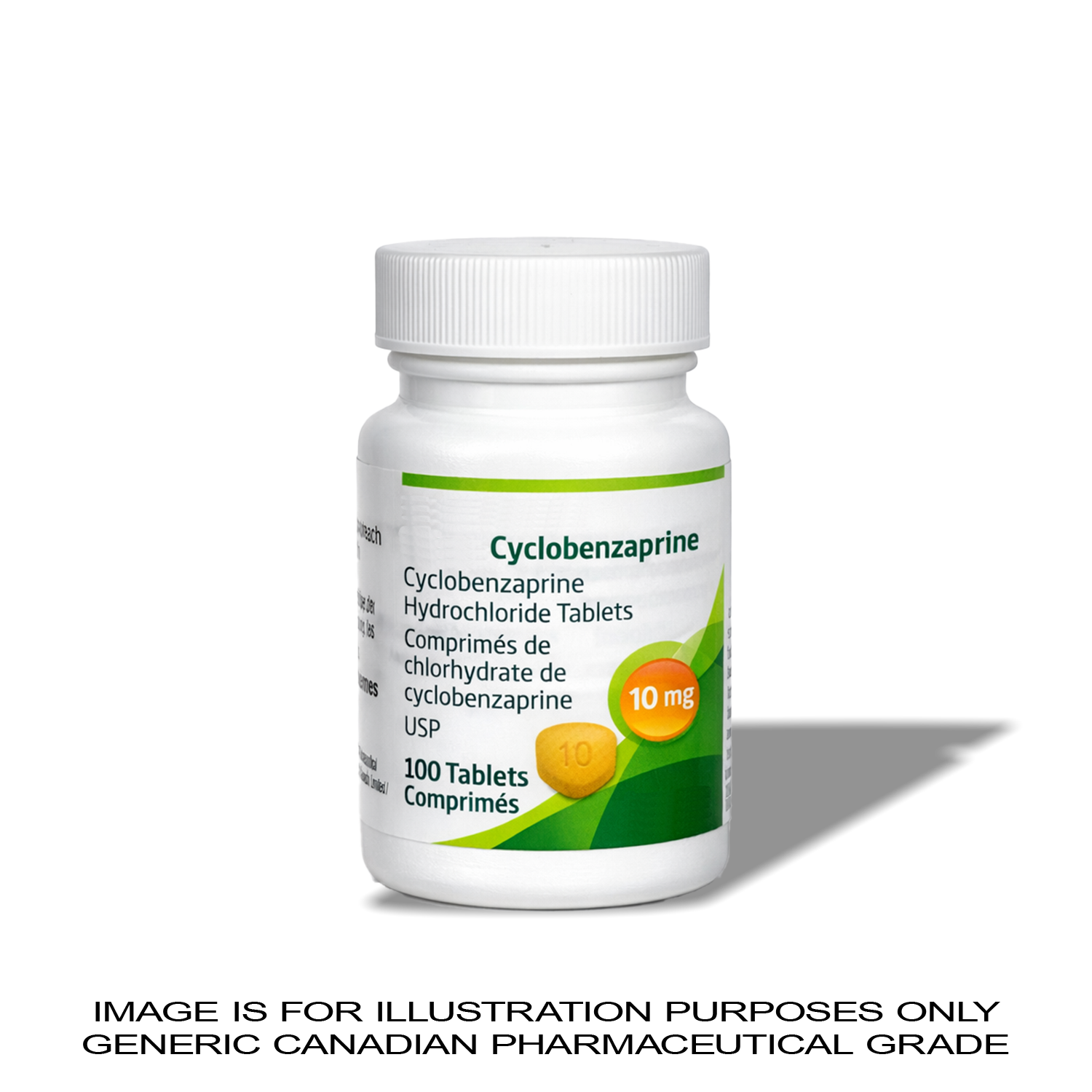 Cyclobenzaprine 10 MG x 100 [Muscle Relief] — Peptide Source Canada source product image