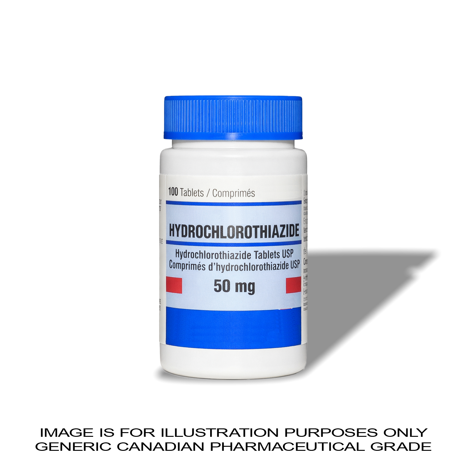 Hydrochlorothiazide 50 mg x 100 [Blood Pressure Control] — Peptide Source Canada source product image